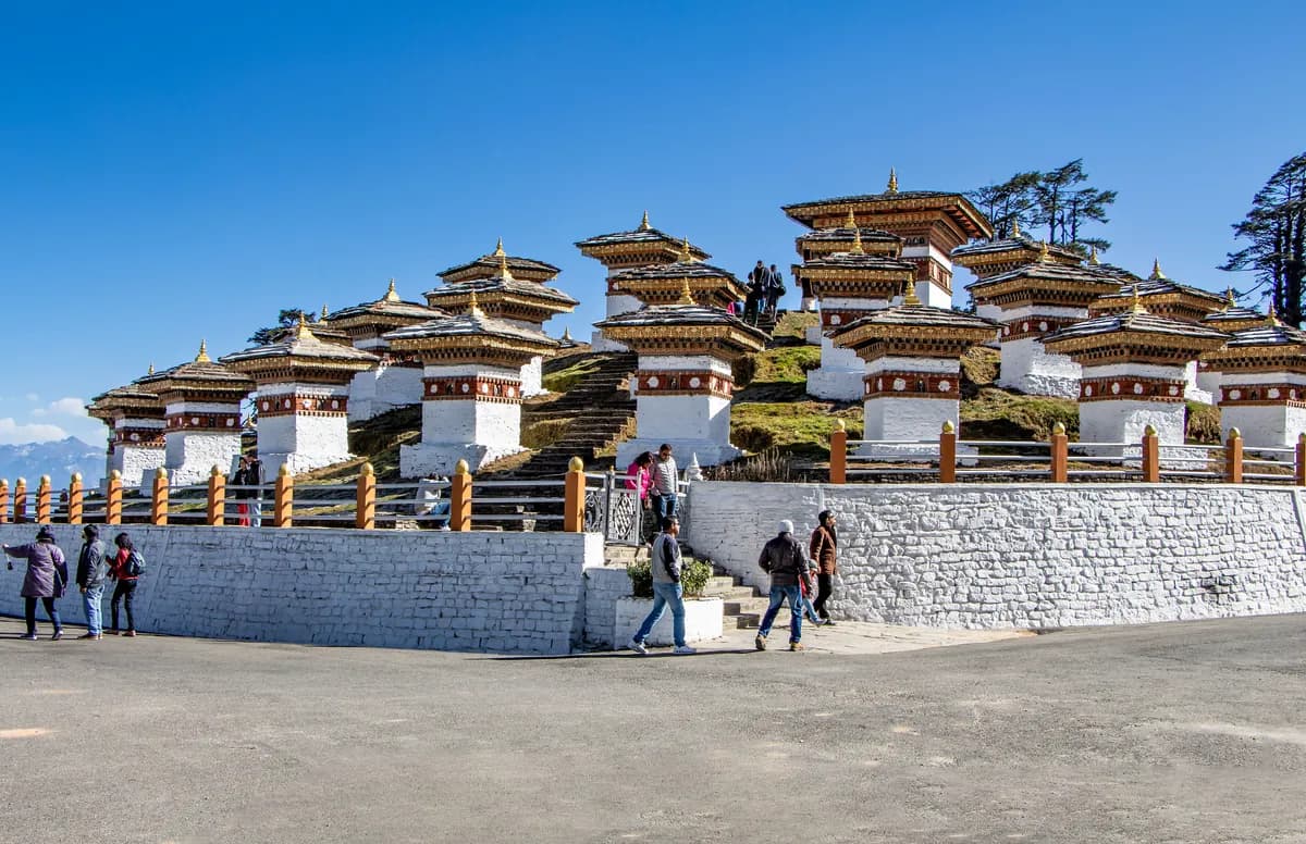 Dochula Pass & the 108 Chortens
