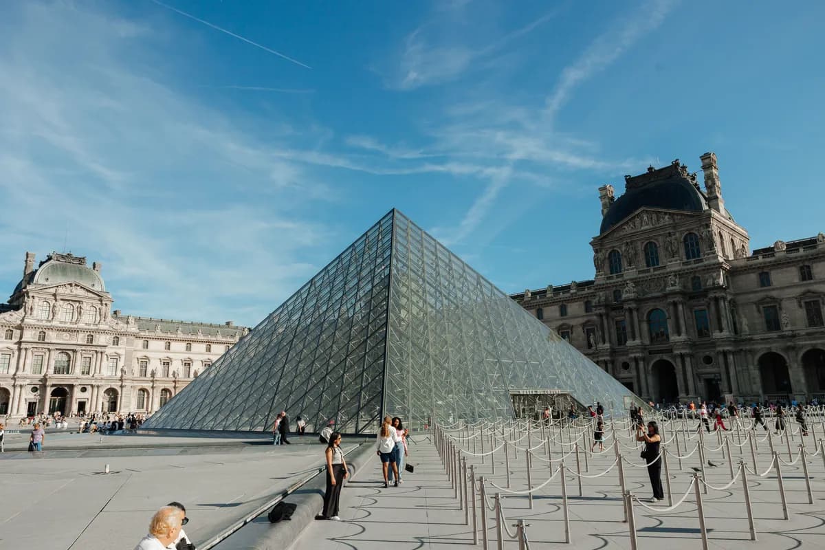 The Louvre and its Glass Pyramid
