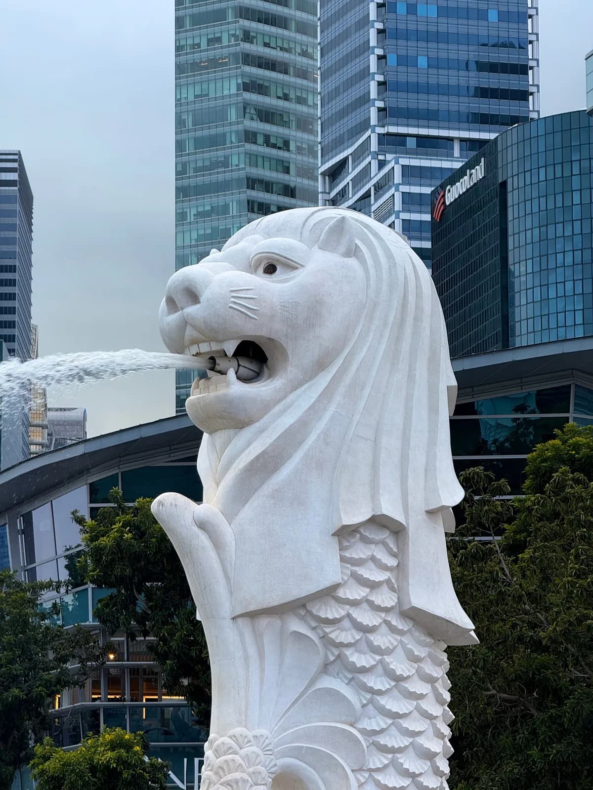 The Merlion at Merlion Park