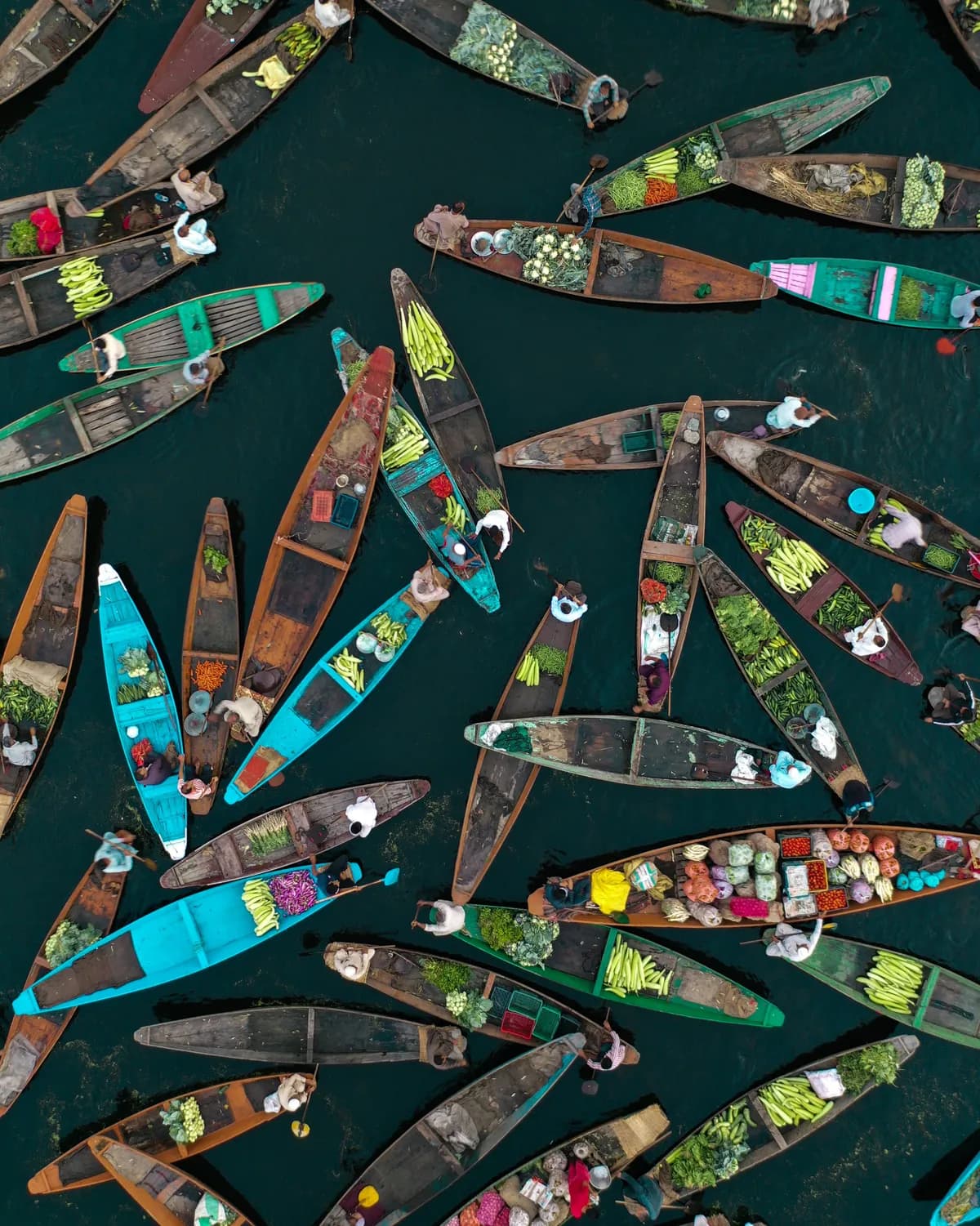 Dal Lake Floating Vegetable Market